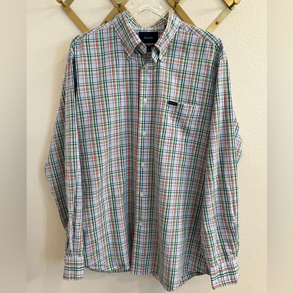 Faconnable Classique Plaid Button Up Xl